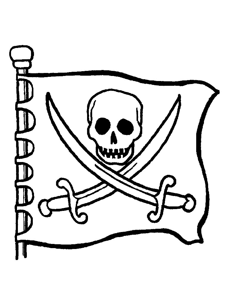 Plansa de colorat cu Pirati 24 17